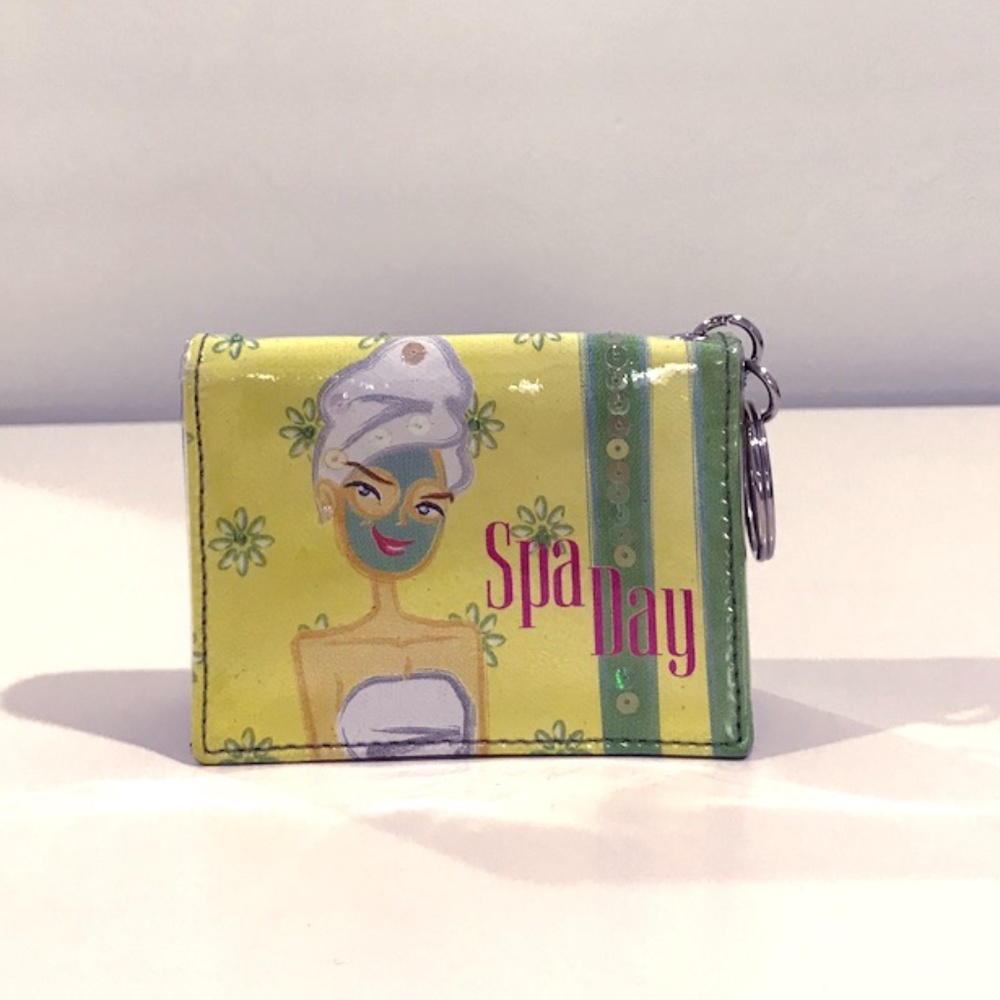 Unique Genuine Leather "Spa Day" Small Wallet